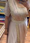 2DESIGNER RANGOLI EMBROIDERY CODING WORK READY TO WEAR SAREE WASIT BELT AND STITCHED BLOUSE PARTY WEAR WHOLESALE PRICE ETHNIC GARMENT (6)