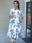 NEW ARRIVAL POLY RAYON DIGITAL PRINTED CO-ORD SET BLUE