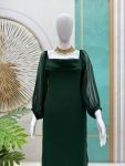 2RICH LOOK GEORGETTE PLAIN WITH BALOON SLEEVES TOP BOTTOM SET PARTY WEAR WHOLESALE PRICE ETHNIC GARMENT (3)