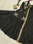 3DESIGNER CREEP SILK BEADS HAND WORK WITH SEQUENCE MULTI NEEDLE EMBROIDERY AND ZARI WORK TOP LEHENGA WITH DUPATTA WEDDING WEAR WHOLESALE PRICE ETHNIC GARMENT(42).jpeg