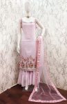 3DESIGNER GEORGETTE SEQUENCE EMBROIDERED WORK TOP SHARARA WITH DUPATTA FESTIVE WEAR WHOLESALE PRICE ETHNIC GARMENT (7)