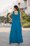 3FANCY CHINON CHINON WITH EMBROIDERY WORK TOP PALAZZO WITH DUPATTA FESTIVE WEAR WHOLESALE PRICE ETHNIC GARMENT (12)