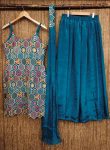 3FANCY CHINON CHINON WITH EMBROIDERY WORK TOP PALAZZO WITH DUPATTA FESTIVE WEAR WHOLESALE PRICE ETHNIC GARMENT (12)