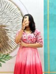 3FANCY MUL MUL COTTON EMBROIDERY THREAD WORK ONEPIECE DRESS PARTY WEAR WHOLESALE PRICE ETHNIC GARMENT (8)