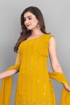 3LATEST GEORGETTE EMBROIDERY WORK TOP SHARARA WITH DUPATTA FESTIVE WEAR WHOLESLAE PRICE ETHNIC GARMENT (10)