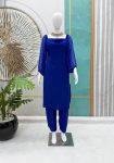 3RICH LOOK GEORGETTE PLAIN WITH BALOON SLEEVES TOP BOTTOM SET PARTY WEAR WHOLESALE PRICE ETHNIC GARMENT (4)
