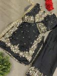 5DESIGNER JIMMY CHOO EMBROIDERY SEQUENCE WORK TOP PALAZZO WITH DUPATTA FESTIVE WEAR WHOLESALE PRICE ETHNIC GARMENT (3)