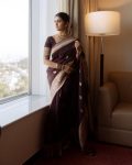 ATTRACTIVE BANARASI SOFT SILK GOLD ZARI WEAVING WORK SAREE WITH UNSTITCHED BLOUSE FESTIVAL WEAR WHOLESALE PRICE ETHNIC GARMENT (2)