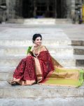 ATTRACTIVE BANARASI SOFT SILK GOLD ZARI WEAVING WORK SAREE WITH UNSTITCHED BLOUSE WEDDINGWEAR WHOLESALE PRICE ETHNICGARMENT (5)