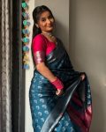 ATTRACTIVE BANARASI SOFT SILK SILVER ZARI WEAVING WORK SAREE WITH UNSTITCHED BLOUSE FESTIVAL WEAR WHOLESALE PRICE ETHNIC GARMENT (7)