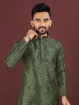 ATTRACTIVE BANGLORI SILK SEQUENCE EMBROIDERY WORK MEN’S KURTA PAYJAMA PARTY WEAR WHOLESALE PRICE ETHNIC GARMENT (14)