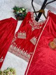 ATTRACTIVE CHINON EMBROIDERY CODING SEQUENCE WORK TOP PALAZZO WITH DUPATTA PARTY WEAR WHOLESALE PRICE ETHNIC GARMENT (6)
