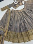 ATTRACTIVE FENDY SILK EMBROIDERY CODING SEQUENCE WORK LEHENGA CHOLI WITH DUPATTA PARTY WEAR WHOLESALE PRICE ETHNIC GARMENT (3)
