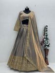 ATTRACTIVE FENDY SILK EMBROIDERY CODING SEQUENCE WORK LEHENGA CHOLI WITH DUPATTA PARTY WEAR WHOLESALE PRICE ETHNIC GARMENT (3)