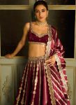 ATTRACTIVE KASTURI SILK SEQUENCE ZARI WORK LEHENGA CHOLI WITH DUPATTA PARTY WEAR WHOLESALE PRICE ETHNIC GARMENT (5)
