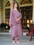 ATTRACTIVE ROMAN SILK EMBROIDERY SEQUENCE WORK TOP BOTTOM WITH DUPATTA PARTY WEAR WHOLESALE PRICE ETHNIC GARMENT (3)