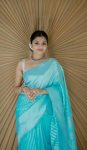 BOLLYWOOD SOFT LICHI SILK JACQUARD SAREE WITH UNSTITCHED BLOUSE PARTY WEAR WHOLESALE PRICE ETHNIC GARMENT (1)