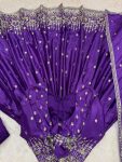 DESIGNER AMERICAN SILK THREAD WITH SEQUENCE WORK GOWN BOTTOM WITH DUPATTA FESTIVE WEAR WHOLESALE PRICE ETHNIC GARMENT (4)