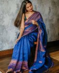 DESIGNER BANARASI SOFT SILKCOOPER WEAVING WORK SAREE WITH UNSTITCHED BLOUSE FESTIVE WEAR WHOLESALE PRICE ETHNIC GARMENT (4)