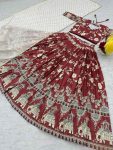 DESIGNER CHENT CREPE KALAMKARI PRINTED LEHENGA CHOLI WITH DUPATTA WEDDING WEAR WHOLESALE PRIC ETHNIC GARMENT (2)
