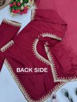 DESIGNER CHINON EMBROIDERY SEQUENCE WORK TOP BOTTOM WITH DUPATTA FESTIVE WEAR WHOLESALE PRICE ETHNIC GARMENT (3)