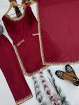 DESIGNER CHINON EMBROIDERY SEQUENCE WORK TOP BOTTOM WITH DUPATTA FESTIVE WEAR WHOLESALE PRICE ETHNIC GARMENT (3)