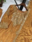 DESIGNER CHINON SILK EMBROIDERY AND SEQUENCE WORK TOP SHARARA WITH DUPATTA FESTIVE WEAR WHOLESALE PRICE ETHNIC GARMENT (9)