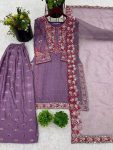 DESIGNER CHINON SILK EMBROIDERY SEQUENCE AND MOTI WORK TOP PALAZZO WITH DUPATTA FESTIVE WEAR WHOLESALE PRICE ETHNIC GARMENT (4)