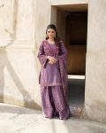 DESIGNER CHINON SILK EMBROIDERY SEQUENCE AND MOTI WORK TOP PALAZZO WITH DUPATTA FESTIVE WEAR WHOLESALE PRICE ETHNIC GARMENT (4)