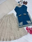 DESIGNER CHINON SILK EMBROIDERY SEQUENCE WITH HOTFIX DIAMOND AND FACE LACE WORK TOP LEHENGA WITH DUPATTA PARTY WEAR WHOLESALE PRICE ETHNIC GARMENT (3)