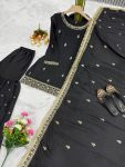 DESIGNER CHINON SILK EMBROIDERY SEQUENCE WORK AND ZARI WORK TOP SHARARA WITH DUPATTA FESTIVE WEAR WHOLESALE PRICE ETHNIC GARMENT (2)