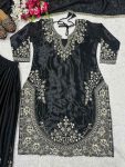 DESIGNER CHINON SILK SEQUENCE EMBROIDERY WORK TOP PALAZZO WITH DUPATTA FESTIVE WEAR WHOLESALE PRICE ETHNIC GARMENT (3)