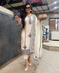 DESIGNER COTTON EMBROIDERY ARI WORK TOP BOTTOM WITH DUPATTA PARTY WEAR WHOLESALE PRICE ETHNIC GARMENT (1)