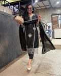 DESIGNER COTTON EMBROIDERY ARI WORK TOP BOTTOM WITH DUPATTA PARTY WEAR WHOLESALE PRICE ETHNIC GARMENT (4)
