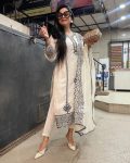 DESIGNER COTTON EMBROIDERY ARI WORK TOP BOTTOM WITH DUPATTA PARTY WEAR WHOLESALE PRICE ETHNIC GARMENT (1)