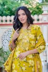 DESIGNER COTTON FLORAL PRINTED EMBROIDERY WORK TOP BOTTOM WITH DUPATTA PARTY WEAR WHOLESALE PRICE ETHNIC GARMENT (3)