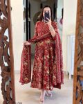 DESIGNER COTTON PRINTED SEQUENCE WORK TOP BOTTOM WITH DUPATTA PARTY WEAR WHOLESALE PRICE ETHNIC GARMENT (13)