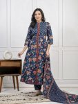 DESIGNER COTTON PRINTED SEQUENCE WORK TOP BOTTOM WITH DUPATTA PARTY WEAR WHOLESALE PRICE ETHNIC GARMENT (14)