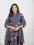 DESIGNER COTTON PRINTED SEQUENCE WORK TOP BOTTOM WITH DUPATTA PARTY WEAR WHOLESALE PRICE ETHNIC GARMENT (14)
