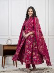 DESIGNER COTTON PRINTED SEQUENCE WORK TOP BOTTOM WITH DUPATTA PARTY WEAR WHOLESALE PRICE ETHNIC GARMENT (7)
