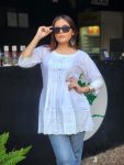 DESIGNER COTTON THREAD WORK ONLY TOP PARTY WEAR WHOLESALE PRICE ETHNIC GARMENT (10)