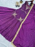 DESIGNER CREEP SILK BEADS HAND WORK WITH SEQUENCE MULTI NEEDLE EMBROIDERY AND ZARI WORK TOP LEHENGA WITH DUPATTA WEDDING WEAR WHOLESALE PRICE ETHNIC GARMENT (4).jpeg