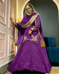 DESIGNER CREEP SILK BEADS HAND WORK WITH SEQUENCE MULTI NEEDLE EMBROIDERY AND ZARI WORK TOP LEHENGA WITH DUPATTA WEDDING WEAR WHOLESALE PRICE ETHNIC GARMENT (4).jpeg