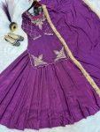 DESIGNER CREEP SILK BEADS HAND WORK WITH SEQUENCE MULTI NEEDLE EMBROIDERY AND ZARI WORK TOP LEHENGA WITH DUPATTA WEDDING WEAR WHOLESALE PRICE ETHNIC GARMENT (4).jpeg