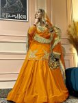 DESIGNER CREEP SILK BEADS HAND WORK WITH SEQUENCE MULTI NEEDLE EMBROIDERY AND ZARI WORK TOP LEHENGA WITH DUPATTA WEDDING WEAR WHOLESALE PRICE ETHNIC GARMENT(13).jpeg