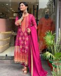 DESIGNER DIAMOND SILK PRINTED HAND WORK TOP BOTTOM WITH DUPATTA PARTY WEAR WHOLESALE PRICE ETHNIC GARMENT (3)
