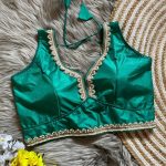 DESIGNER DOLA SILK LACE WORK READY TO WEAR STITCHED BLOUSE PARTY WEAR WHOLESALE PRICE ETHNIC GARMENT (3)