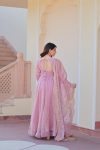 DESIGNER FENDI CHIFFON WITH 12 KALI STITCHEDGOWN WITH SEQUENCE ZARI EMBROIDERY CUT WORK DUPATTA PARTY WEAR WHOLESALE PRICE ETHNIC GARMENT (8)