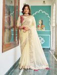 DESIGNER FENDY PITA AND GOTA PATTI WORK SAREE WITH STITCHED BLOUSE RANI