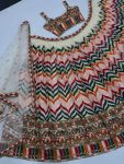 DESIGNER GEORGETTE CHAIN SEQUENCE WORK LEHENGA CHOLI WITH DUPATTA WEDDING WEAR WHOLESALE PRICE ETHNIC GARMENT (3)